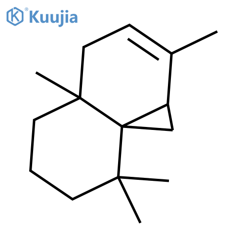 2,4a,8,8-tetramethyl-1,1a,4,4a,5,6,7,8-octahydro-cyclopropa[d]naphthalene structure