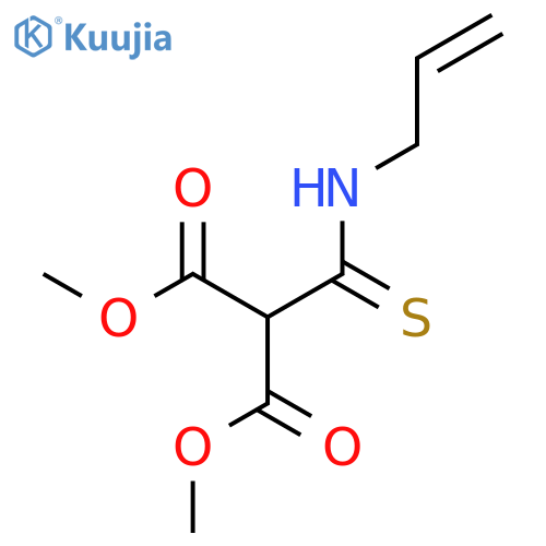 Dimethyl 2-(prop-2-enylcarbamothioyl)propanedioate structure