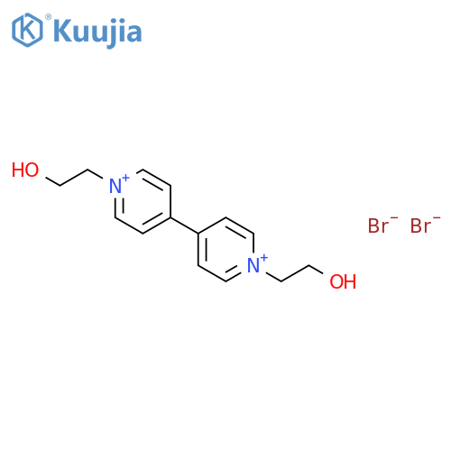 4,4'-Bipyridinium, 1,1'-bis(2-hydroxyethyl)-, dibromide structure