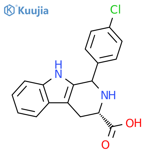 (3S)-1-(4-chlorophenyl)-2,3,4,9-tetrahydro-1H-pyrido[3,4-b]indole-3-carboxylic acid structure