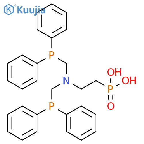 Phosphonic acid, [2-[bis[(diphenylphosphino)methyl]amino]ethyl]- structure