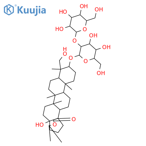 3,17,22,24-Tetrahydroxy-28-hopanoic acid; (3β,17β)-form, 28→22 Lactone, 3-O-[β-D-glucopyranosyl-(1→2)-β-D-glucopyranoside] structure