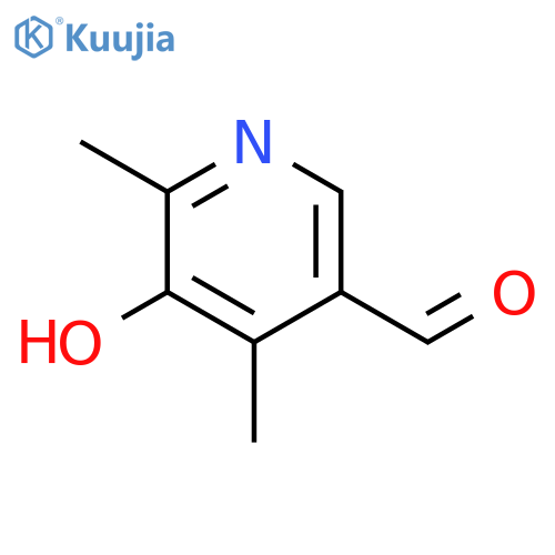 5-Hydroxy-4,6-dimethylnicotinaldehyde structure