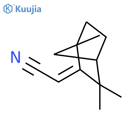 Acetonitrile, (1,3,3-trimethylbicyclo[2.2.1]hept-2-ylidene)-, (2E)- (9CI) structure
