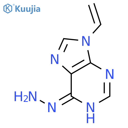 6H-Purin-6-one, 9-ethenyl-1,9-dihydro-, hydrazone structure