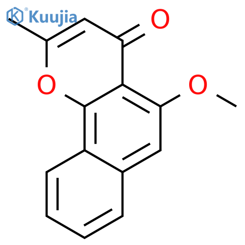 4H-Naphtho[1,2-b]pyran-4-one, 5-methoxy-2-methyl- structure