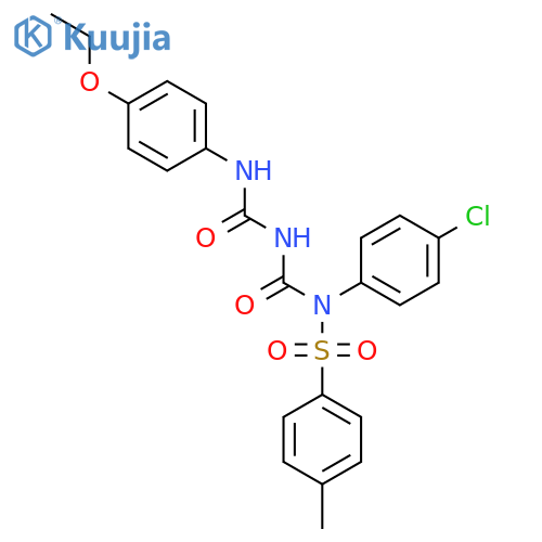 N-(4-chlorophenyl)-1-{[(4-ethoxyphenyl)carbamoyl]amino}-N-(4-methylbenzenesulfonyl)formamide structure
