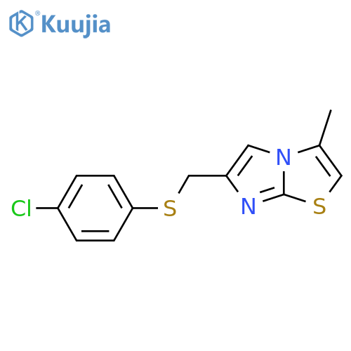 6-{[(4-chlorophenyl)sulfanyl]methyl}-3-methylimidazo[2,1-b][1,3]thiazole structure