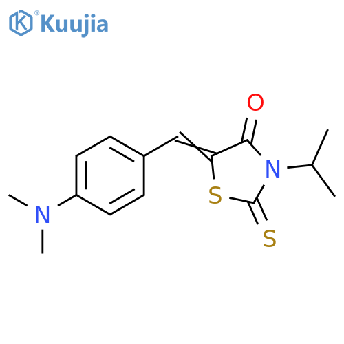 (5Z)-5-{4-(dimethylamino)phenylmethylidene}-3-(propan-2-yl)-2-sulfanylidene-1,3-thiazolidin-4-one structure