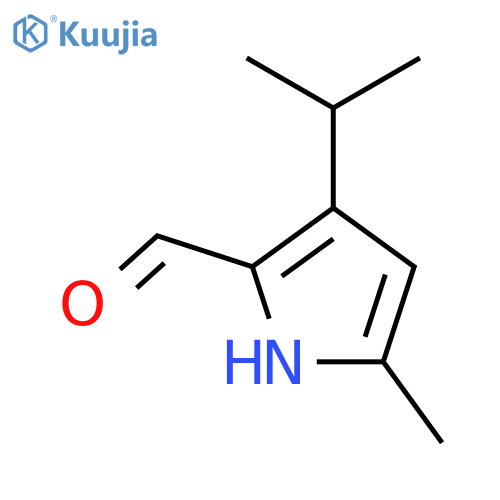 1H-Pyrrole-2-carboxaldehyde, 5-methyl-3-(1-methylethyl)- (9CI) structure