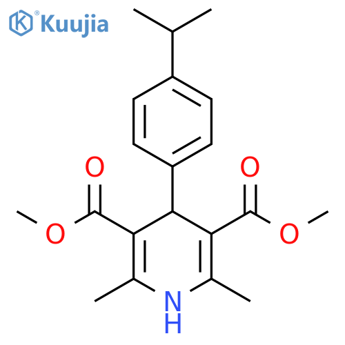 Dimethyl 2,6-dimethyl-4-(4-propan-2-ylphenyl)-1,4-dihydropyridine-3,5-dicarboxylate structure