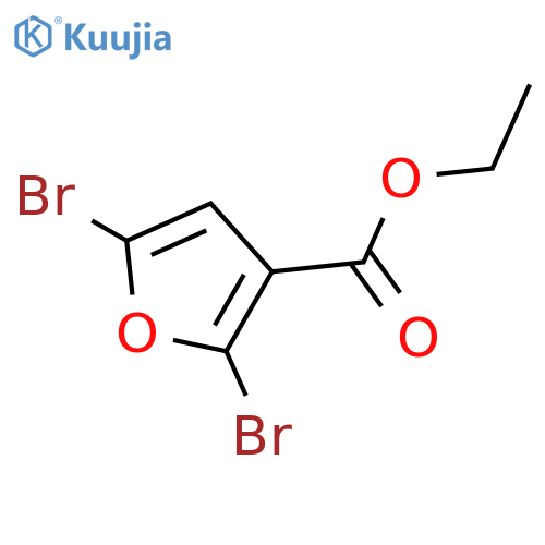 Ethyl 2,5-dibromofuran-3-carboxylate structure