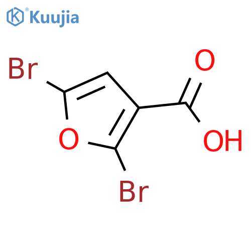 2,5-Dibromofuran-3-carboxylic acid structure