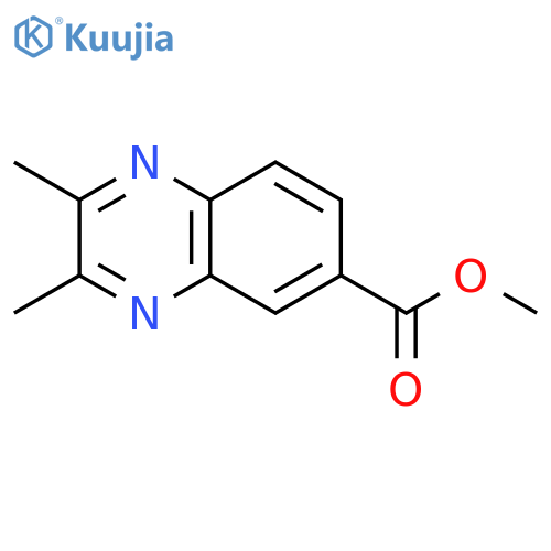 Methyl 2,3-dimethylquinoxaline-6-carboxylate structure