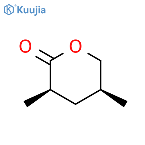 2H-Pyran-2-one, tetrahydro-3,5-dimethyl-, (3R,5S)-rel- structure