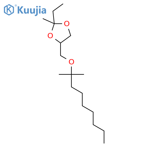 1,3-Dioxolane, 4-[[(dimethyloctyl)oxy]methyl]-2-ethyl-2-methyl- structure