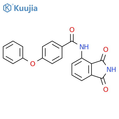 N-(1,3-dioxo-2,3-dihydro-1H-isoindol-4-yl)-4-phenoxybenzamide structure