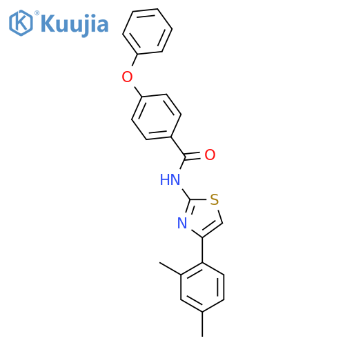 N-4-(2,4-dimethylphenyl)-1,3-thiazol-2-yl-4-phenoxybenzamide structure