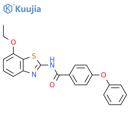 N-(7-ethoxy-1,3-benzothiazol-2-yl)-4-phenoxybenzamide structure