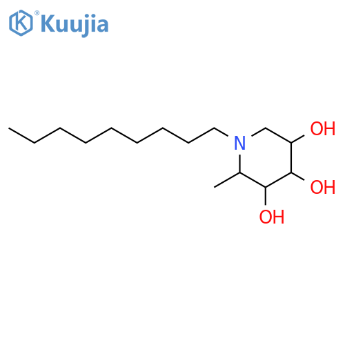3,4,5-Piperidinetriol, 2-methyl-1-nonyl-, (2R,3S,4R,5S)- structure