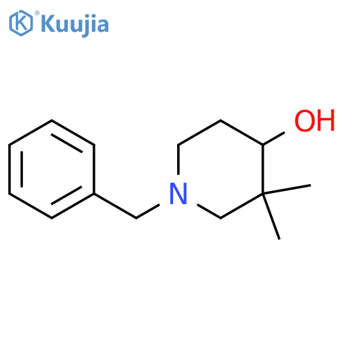 1-benzyl-3,3-dimethylpiperidin-4-ol structure