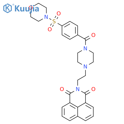 3-(2-{4-4-(morpholine-4-sulfonyl)benzoylpiperazin-1-yl}ethyl)-3-azatricyclo7.3.1.0^{5,13}trideca-1(12),5,7,9(13),10-pentaene-2,4-dione structure