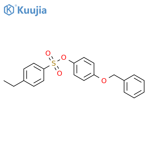 4-(benzyloxy)phenyl 4-ethylbenzene-1-sulfonate structure