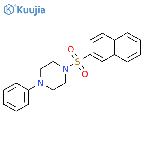 1-(naphthalene-2-sulfonyl)-4-phenylpiperazine structure