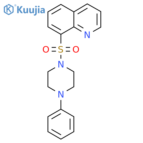4-Phenyl-1-(8-quinolylsulfonyl)piperazine structure