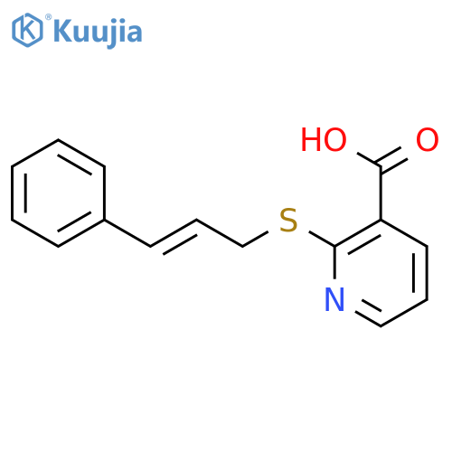 2-{(2E)-3-Phenylprop-2-en-1-ylthio}nicotinic Acid structure