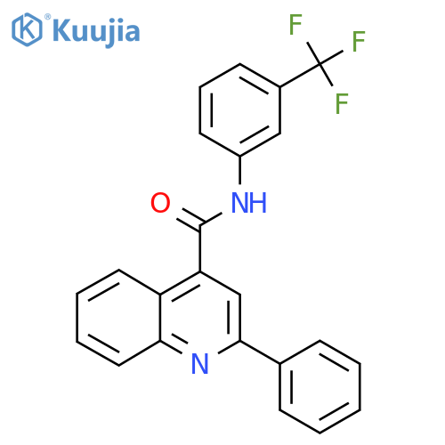 2-phenyl-N-3-(trifluoromethyl)phenylquinoline-4-carboxamide structure