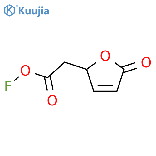 2-Furanacetic acid,2-fluoro-2,5-dihydro-5-oxo-, (+)- structure