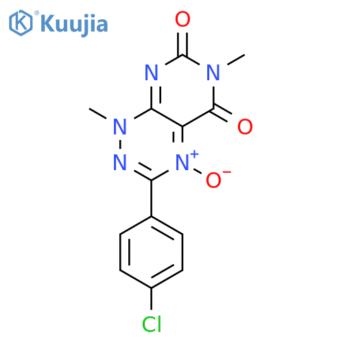 3-(4-chlorophenyl)-1,6-dimethylpyrimido[5,4-e][1,2,4]triazine-5,7(1H,6H)-dione 4-oxide structure