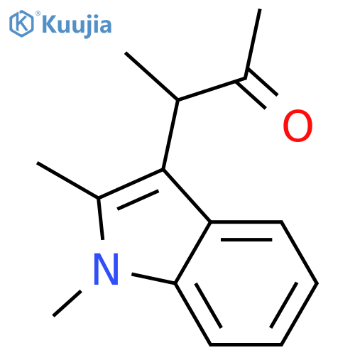 2-Butanone, 3-(1,2-dimethyl-1H-indol-3-yl)- structure