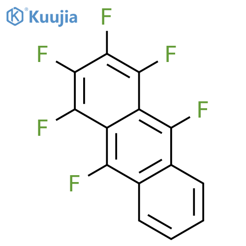 Anthracene, 1,2,3,4,9,10-hexafluoro- structure