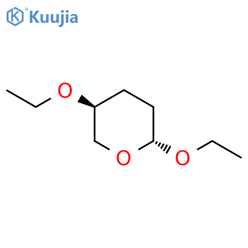 2H-Pyran, 2,5-diethoxytetrahydro-, trans- structure