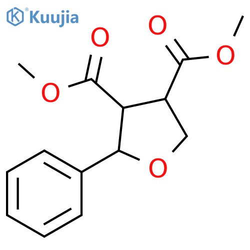 3,4-Furandicarboxylic acid, tetrahydro-2-phenyl-, dimethyl ester structure