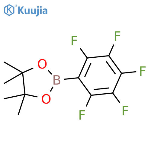 4,4,5,5-Tetramethyl-2-(perfluorophenyl)-1,3,2-dioxaborolane structure