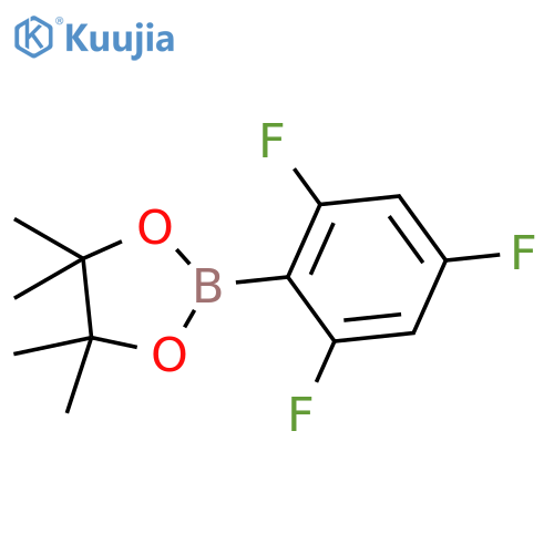 4,4,5,5-TETRAMETHYL-2-(2,4,6-TRIFLUOROPHENYL)-1,3,2-DIOXABOROLANE structure