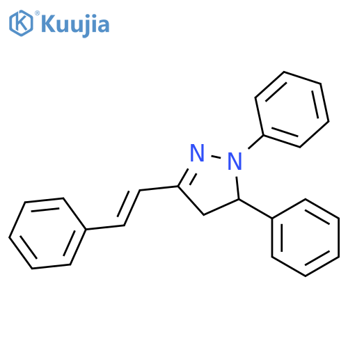 1,5-Diphenyl-3-(2-phenylvinyl)-4,5-dihydro-1H-pyrazole structure