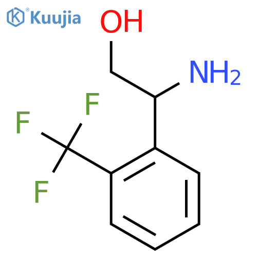2-Amino-2-[2-(trifluoromethyl)phenyl]ethanol structure