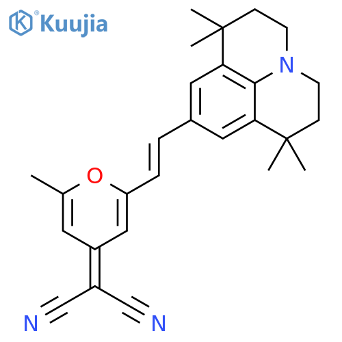 Propanedinitrile, 2-[2-methyl-6-[(1E)-2-(2,3,6,7-tetrahydro-1,1,7,7-tetramethyl-1H,5H-benzo[ij]quinolizin-9-yl)ethenyl]-4H-pyran-4-ylidene]- structure