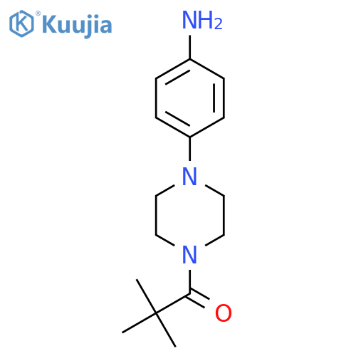 {4-4-(2,2-Dimethylpropanoyl)piperazin-1-ylphenyl}amine structure