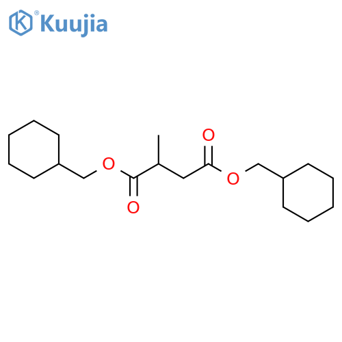 Bis(cyclohexylmethyl) 2-methylbutanedioate structure