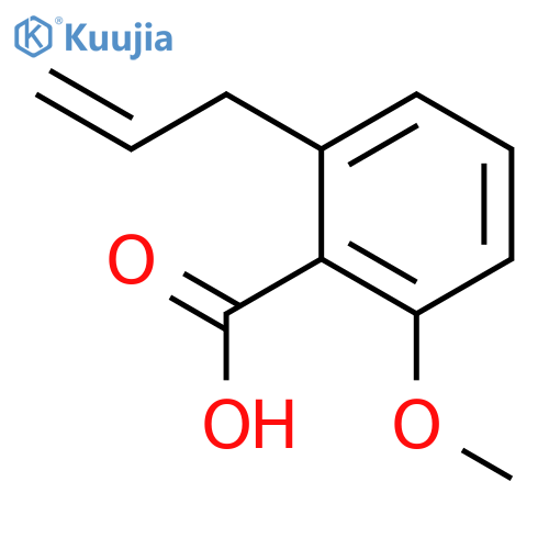Benzoic acid, 2-methoxy-6-(2-propenyl)- structure