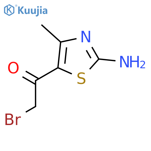 1-(2-Amino-4-methylthiazol-5-yl)-2-bromoethanone structure