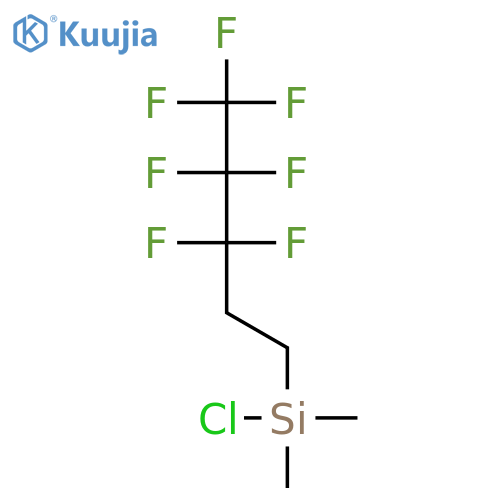 Silane, chloro(3,3,4,4,5,5,5-heptafluoropentyl)dimethyl- structure
