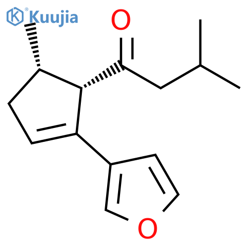 1-Butanone,1-[(1S,5S)-2-(3-furanyl)-5-methyl-2-cyclopenten-1-yl]-3-methyl- structure