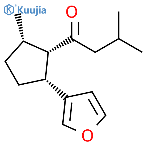 1-Butanone, 1-[(1S,2R,5S)-2-(3-furanyl)-5-methylcyclopentyl]-3-methyl- structure