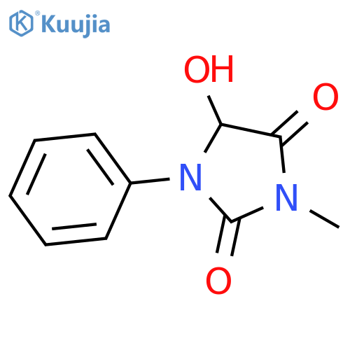 5-hydroxy-3-methyl-1-phenylimidazolidine-2,4-dione structure